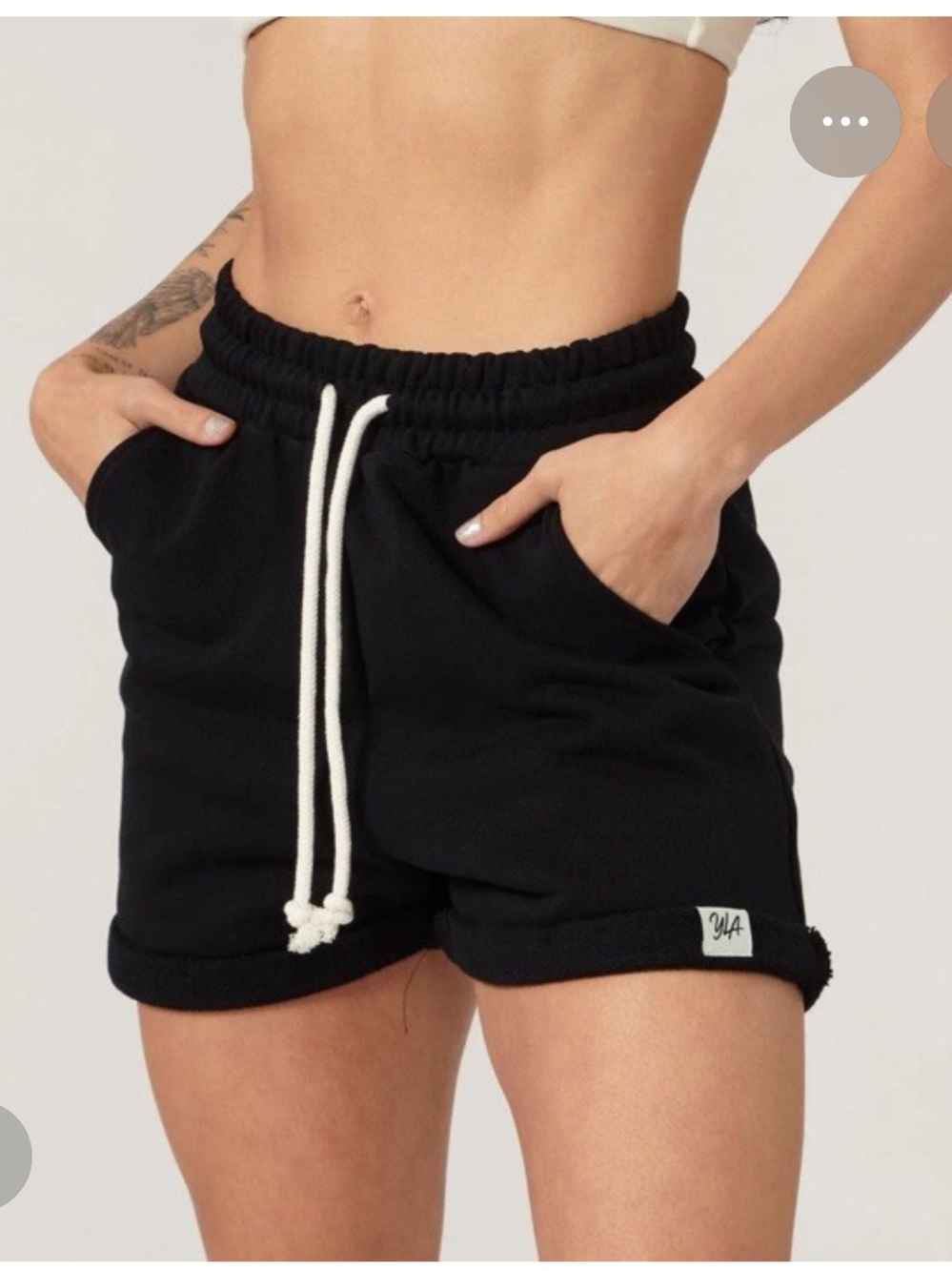 YoungLA Brown Drawstring Sweat Shorts